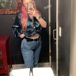 High waisted mom jeans